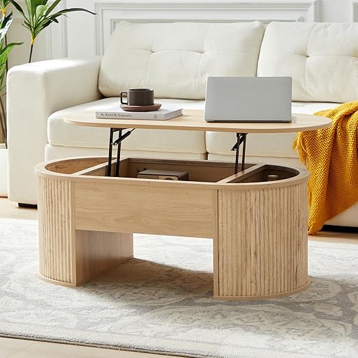 6. Sauder Carson Forge Lift-Top Coffee Table